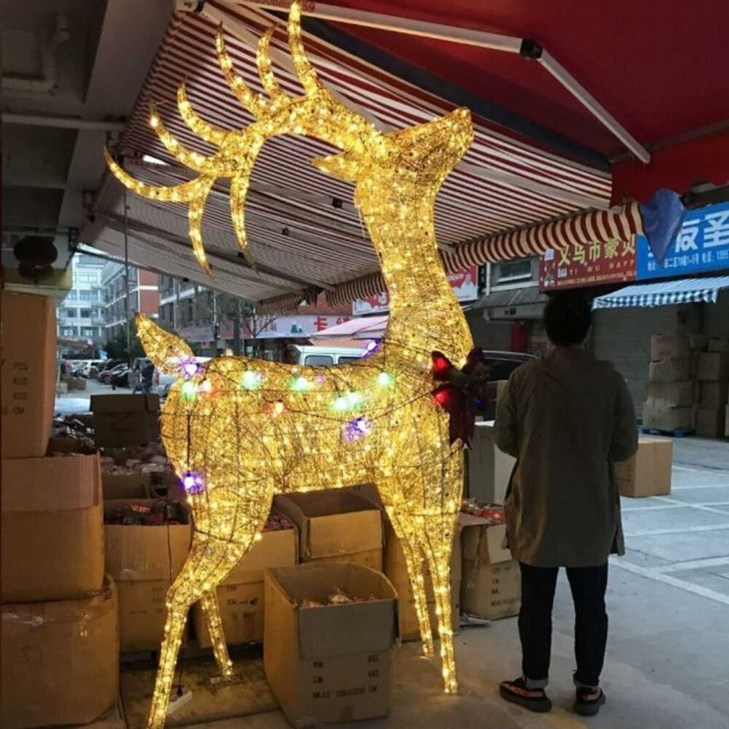 대형 루돌프 크리스마스 조명 사슴 장식 썰매 산타 트리 70cm루돌프