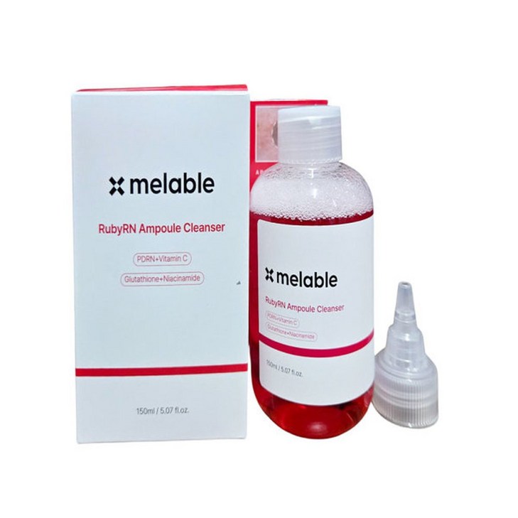 메라블 기미 미백 PDRN 루비알엔 앰플 클렌저