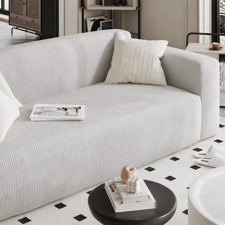 먼지없는 아로무드 와플 소파커버  자체제작 고정 스펀지