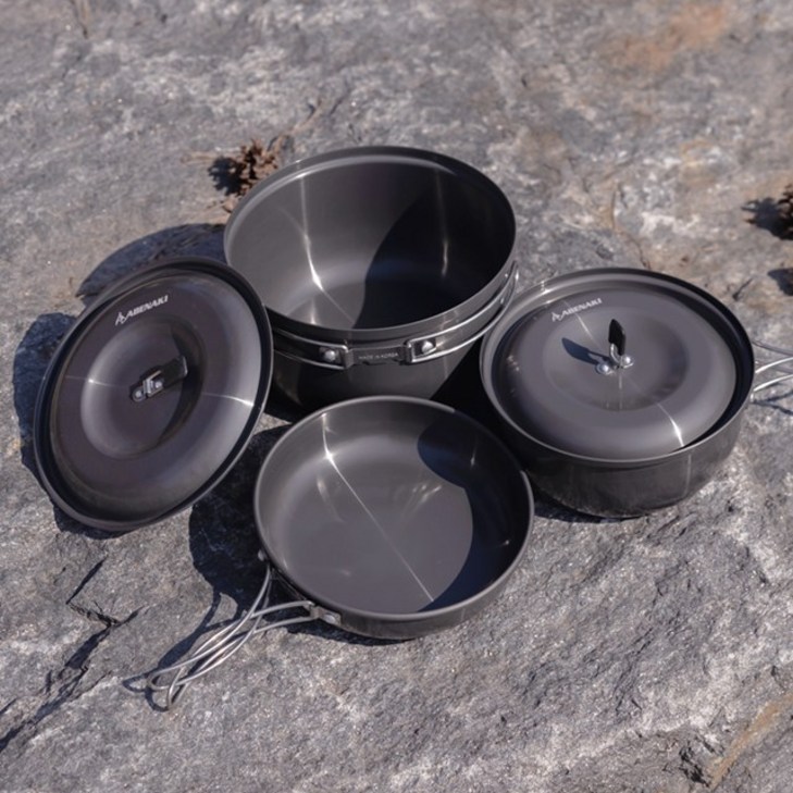 아베나키 스톤코펠 3P세트  백패킹코펠 미니멀캠핑 식기세트