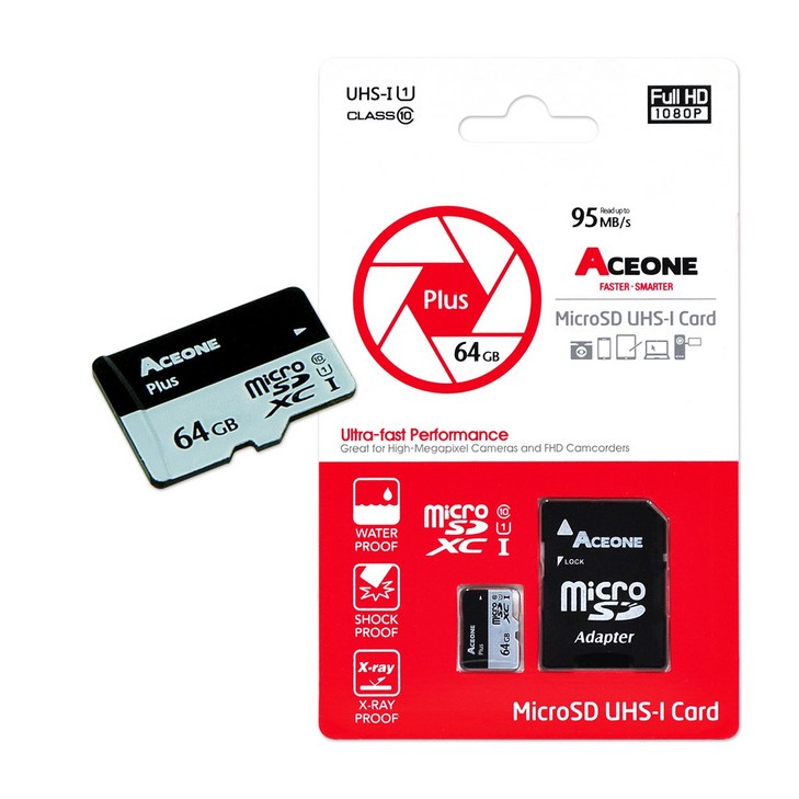 에이스원 플러스 MiroSD 64GB, 64GB, 1개
