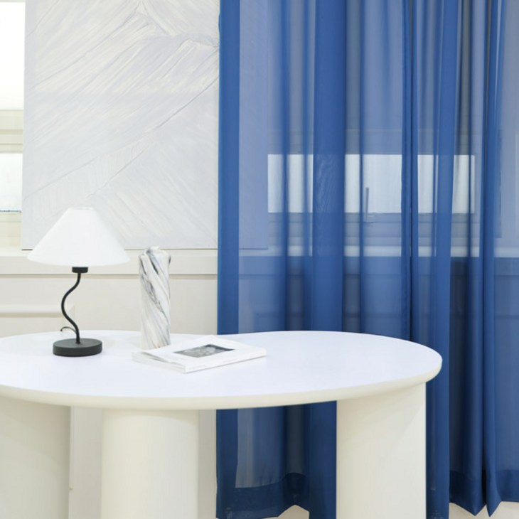 메종텍스타일 포시즌 인테리어 컬러 쉬폰커튼