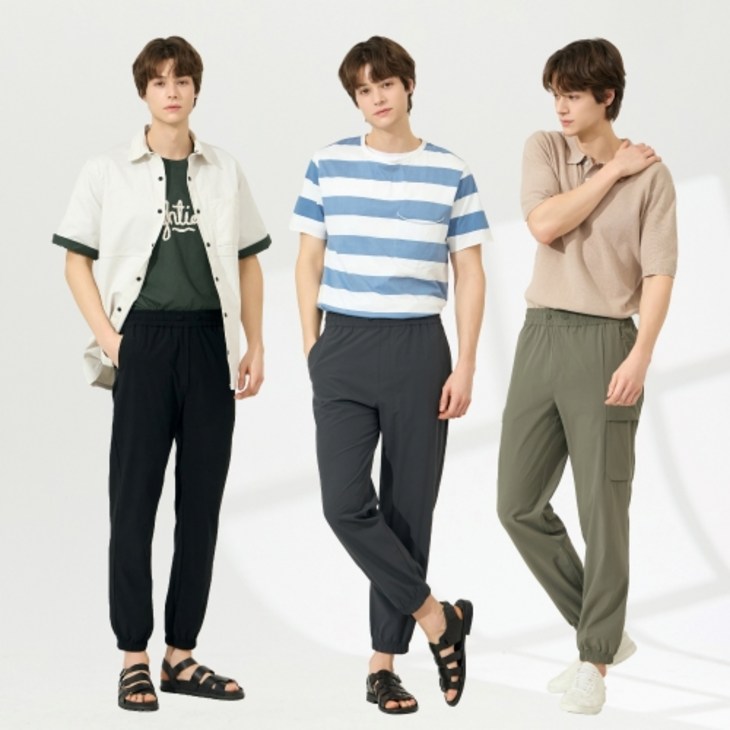 펠틱스 남성 봄 여름 쿨링 나일론 조거 팬츠 3종 F507M3