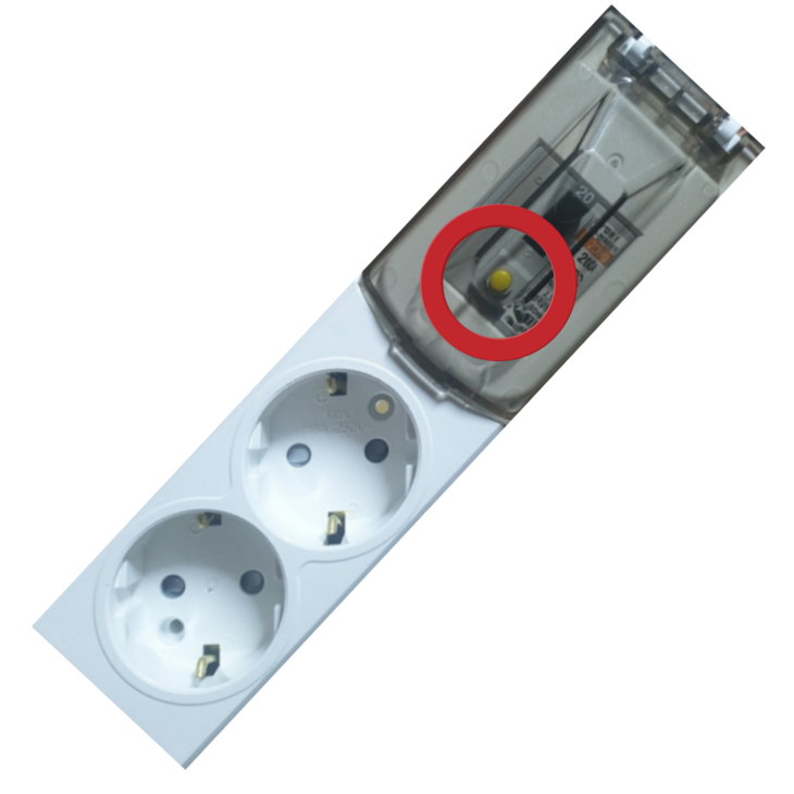 에어컨용 에어콘전용 고용량 멀티탭 누전차단, 1.5m, 1개, 화이트