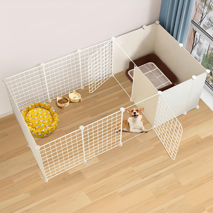 뷔이위이 강아지 울타리 고양이 안전문 휀스