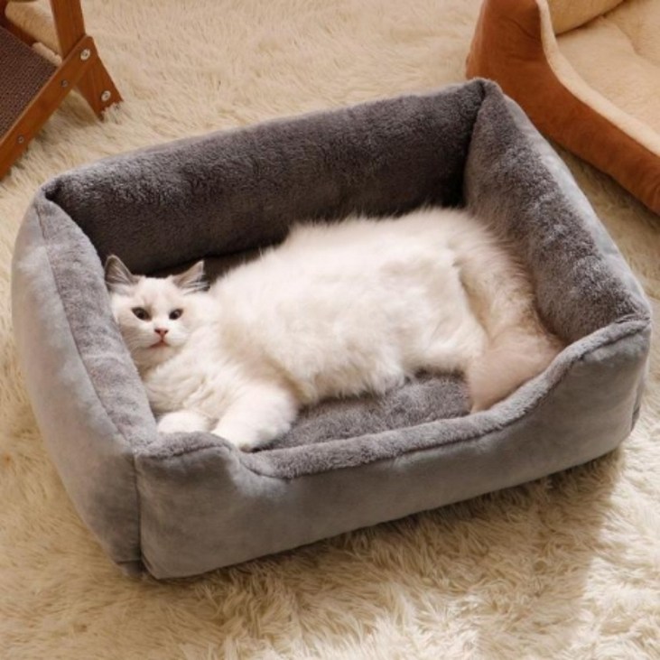 유니버샬 반려동물 고양이 강아지 쿠션 방석, 1개, 그레이