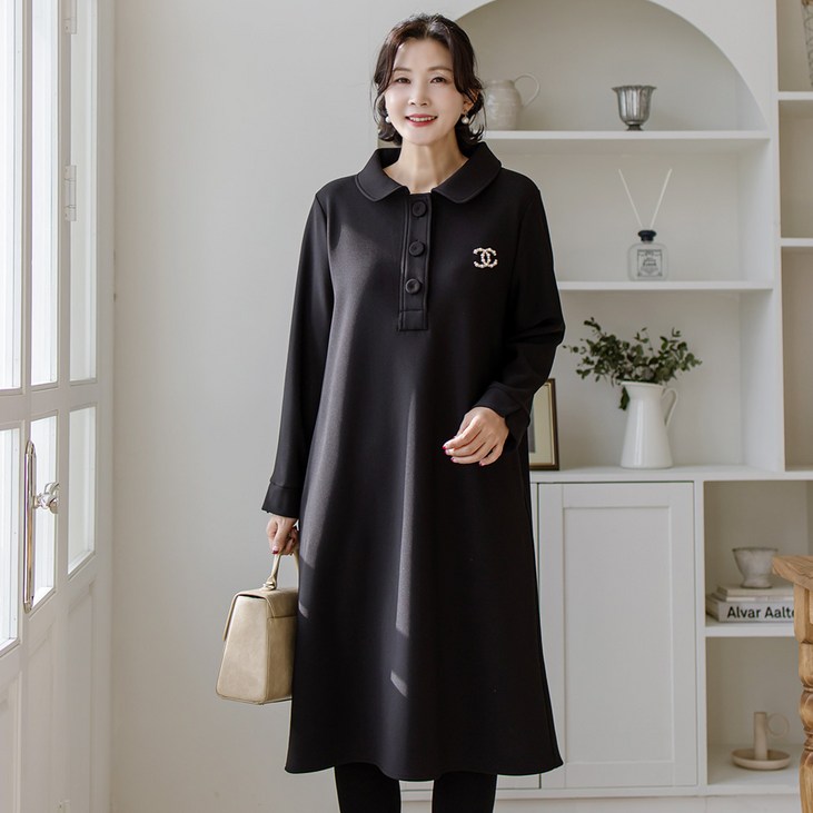 김여사 마엔 빅버튼 기모 원피스 중년여성의류 엄마옷 50대 여성 김여사 마엔 빅버튼 기모 원피스 중년여성의류 엄마옷 50대 여성