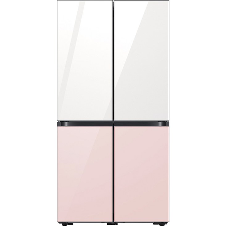 비스포크냉동고 삼성전자 비스포크 4도어 냉장고 글래스 875L 방문설치