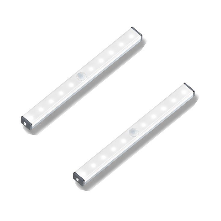 노바리빙 LED 무선 충전식 210mm 센서등, 주광색, 2개