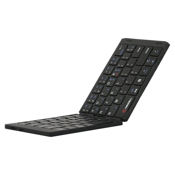 크로셀 휴대용 아이패드 태블릿 노트북 멀티페어링 미니 접이식 유무선 블루투스 키보드