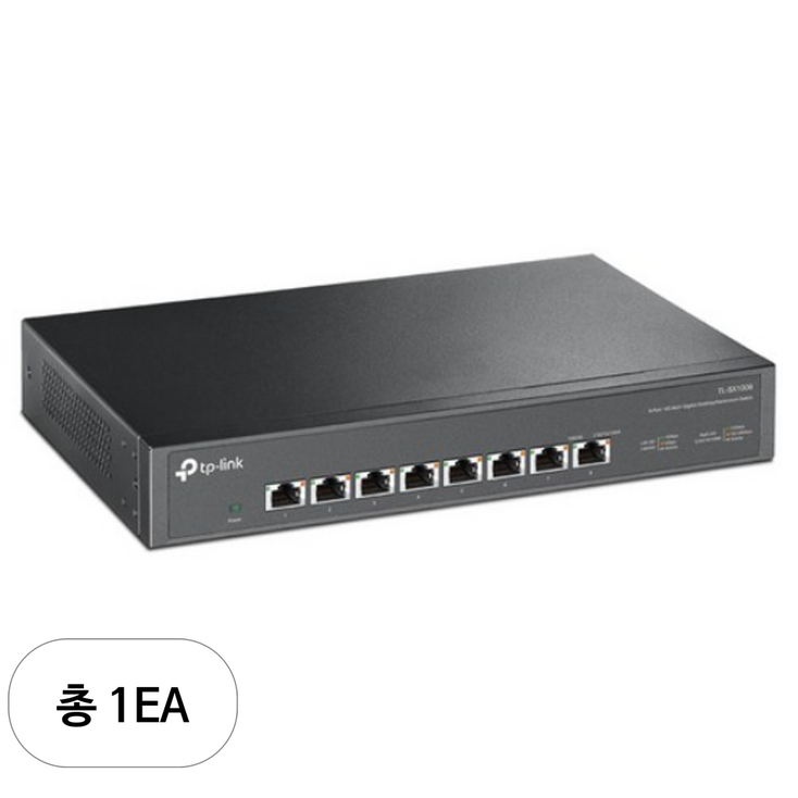 티피링크 8포트 10G 데스크톱 랙 마운트 스위치