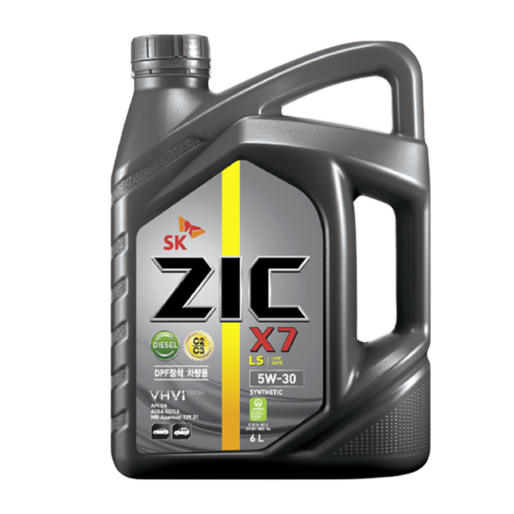 ZIC X7 LS 5W30 6L 디젤 엔진오일 - 투데이밈