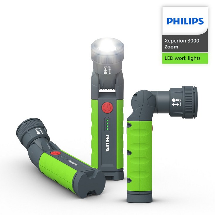 필립스 공식판매점 엑스페리온 3000 시리즈 LED 충전식 작업등 캠핑랜턴 X30 Zoom, 1개 - 투데이밈
