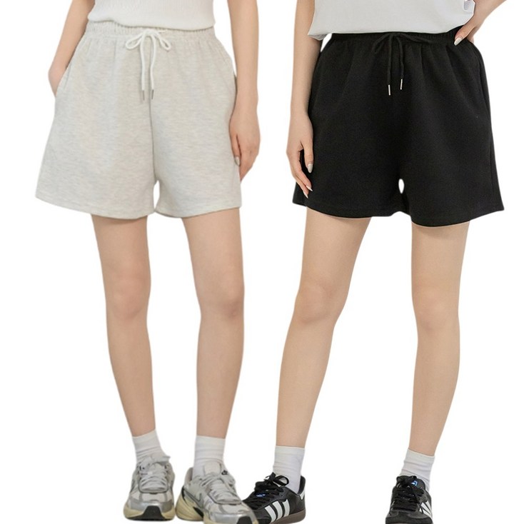 오베로 여성 밴딩 반바지 2종 세트