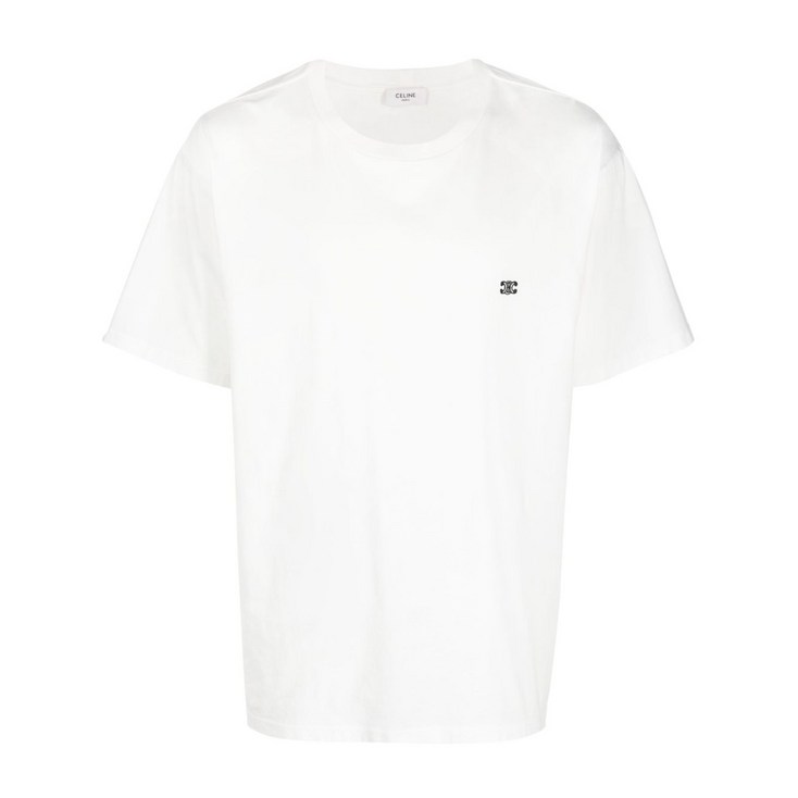 셀린느 로고 자수 티셔츠