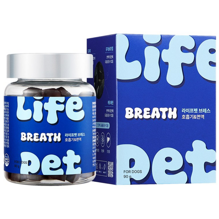 라이프펫 반려동물 강아지 영양제 기관지협착증 간 케어, 85정, 호흡기기관지, 1개