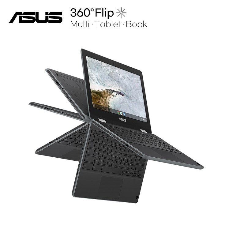 ASUS C214MABU0373 크롬북 360도플립 터치스크린 노트북 태블릿
