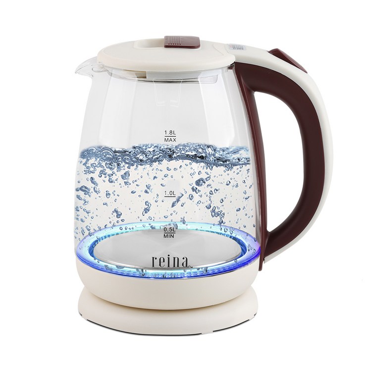 REINA 유리 무선 전기 주전자 1.8L, RP2218G