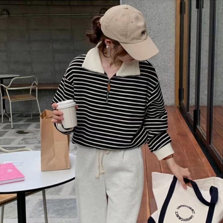 데이소이 카라 반집업 맨투맨 데이소이 카라 반집업 맨투맨