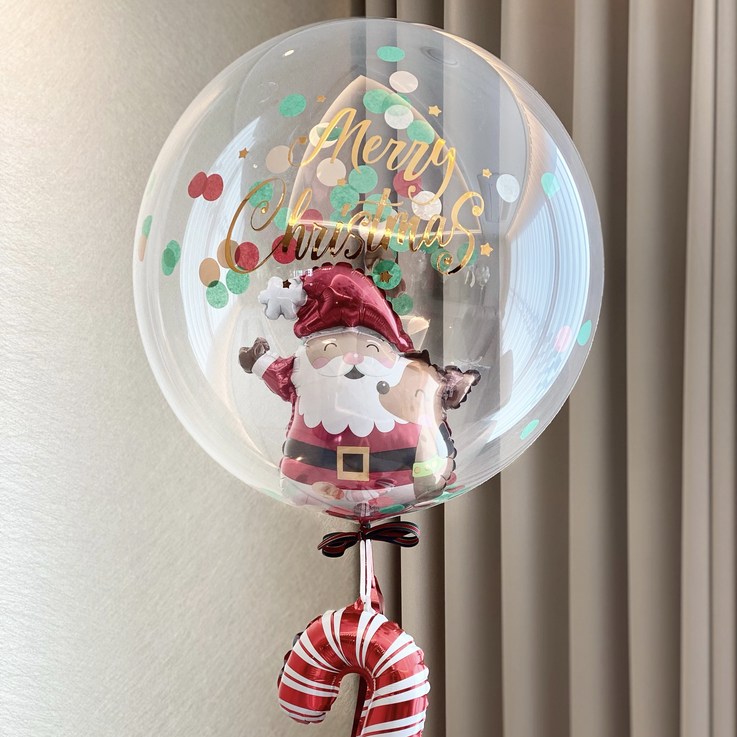 크리스마스레터링풍선 24인치 산타 헬륨완제품 3