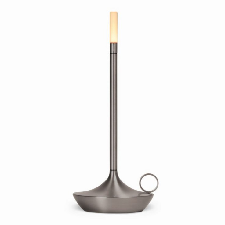 그레이펜츠 윅 LED 랜턴 12cm 메탈색상 텐트 밖은 유럽 캠핑 감성 무드등 인테리어랜턴 유럽풍 테이블램프
