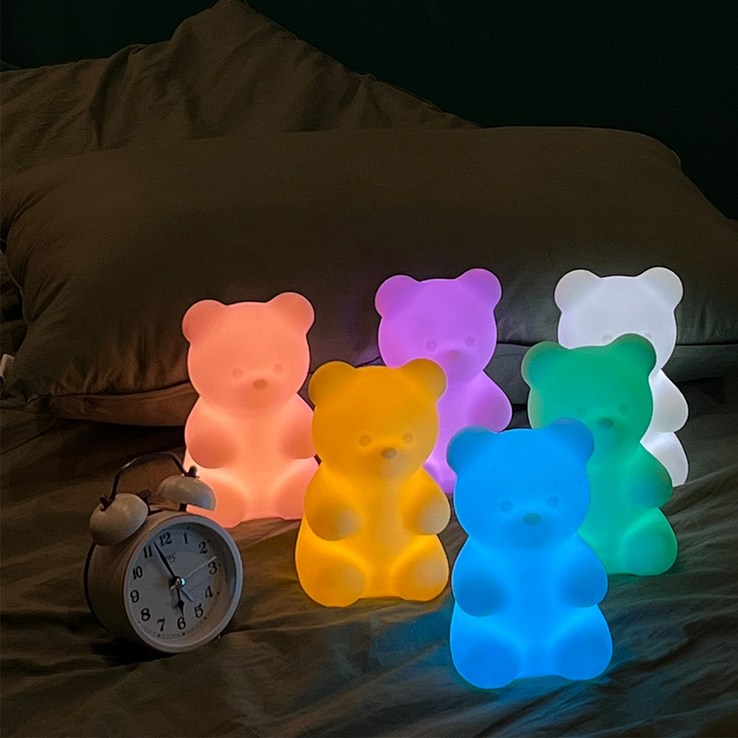 젤리곰 무드등 하리보 led 어린이 수면등 소형 귀여운 실리콘 조명