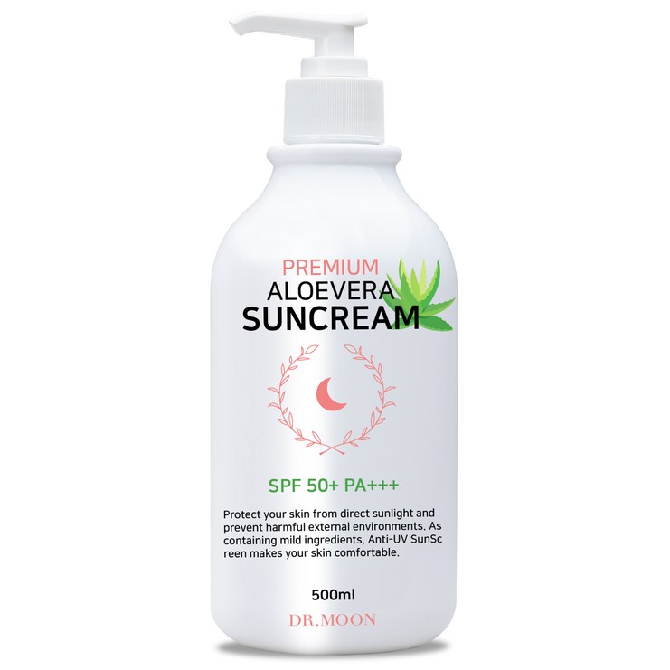 닥터문 프리미엄 대용량 알로에베라 선크림 SPF50 PA, 500ml, 1개