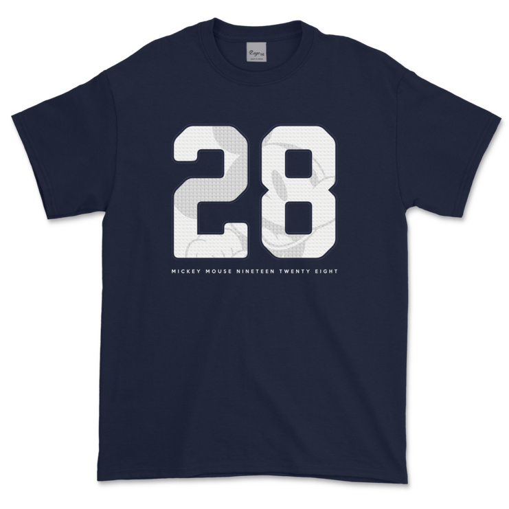 디즈니 미키 28 그래픽 17수 오버핏 프린팅 레터링 빅사이즈 반팔 티셔츠