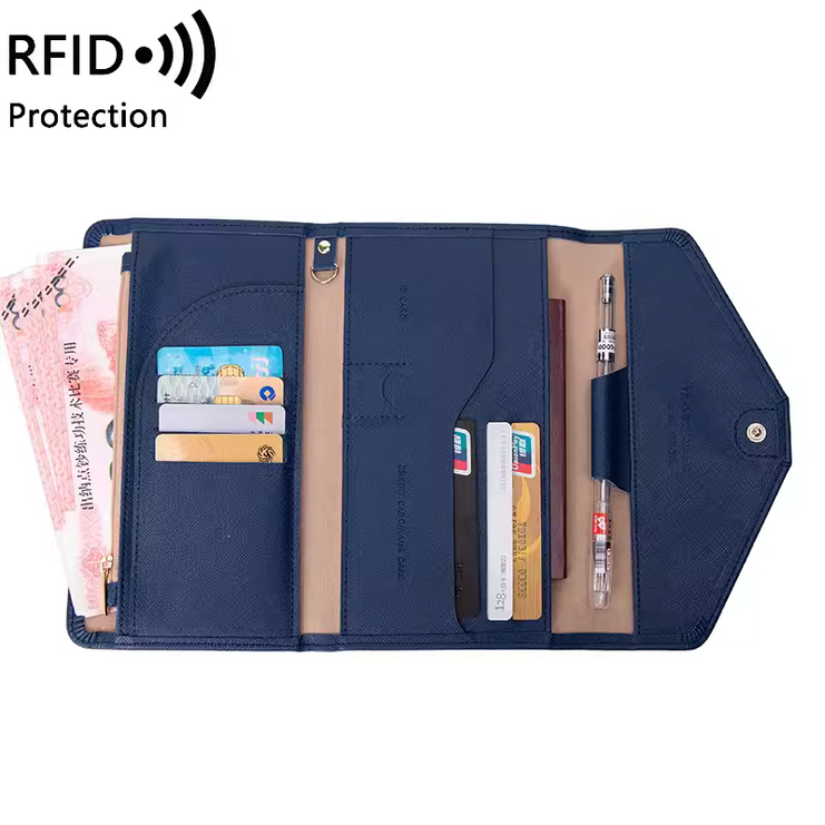 리얼피키 해킹방지 RFID차단 9포켓 올인원 여권지갑 케이스 - 투데이밈