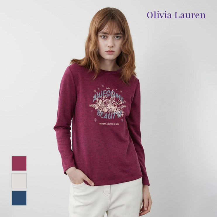 올리비아로렌 글리터 포인트 티셔츠VOBAL3W9171