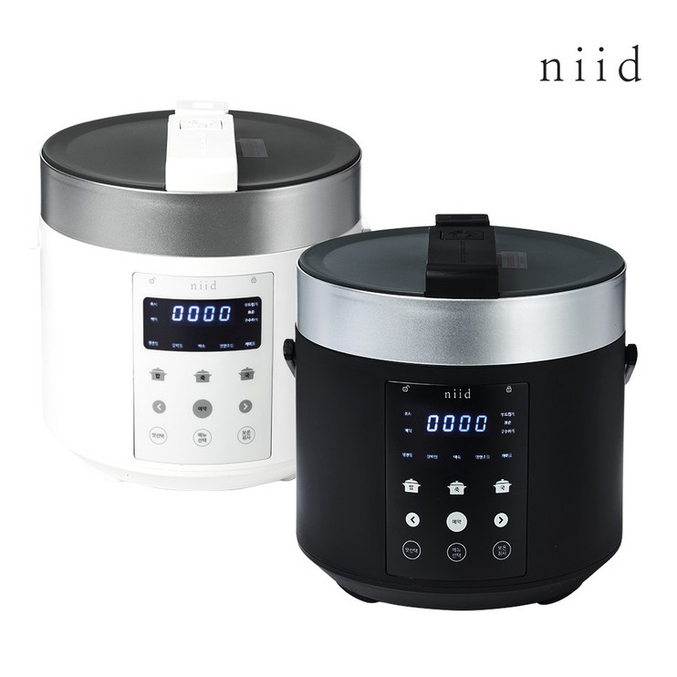 니드 3인용 미니 소형 전기 압력 밥솥 NIID5 멀티쿠커, 화이트