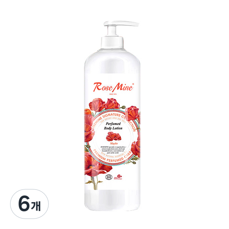 로즈마인 퍼퓸드 바디로션 메이비, 6개, 1L