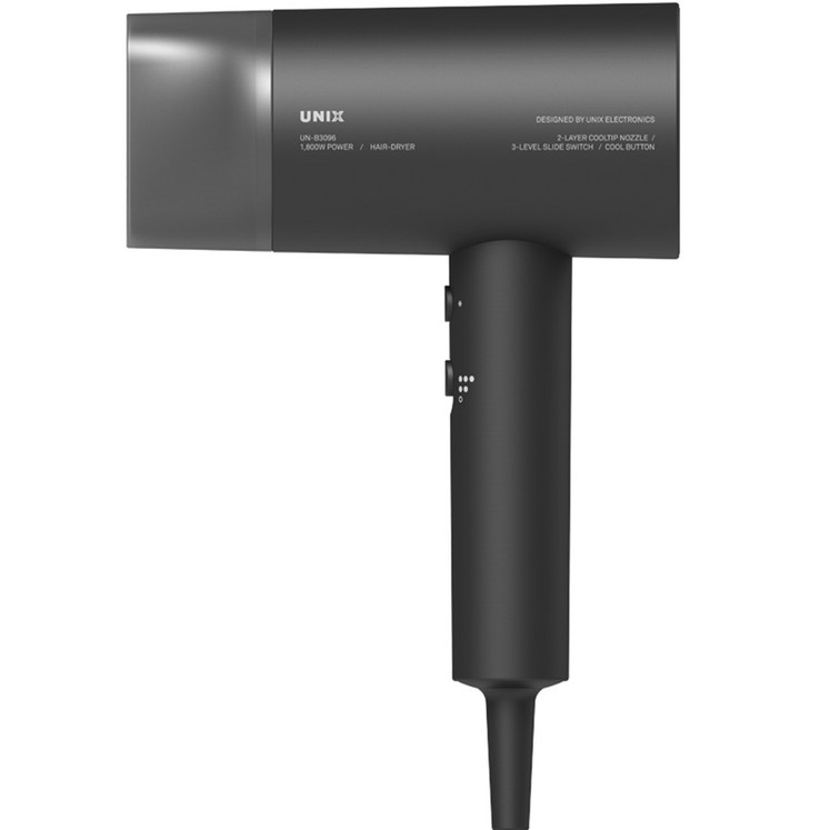 유닉스 1800W 헤어 드라이기 UNB3096, 블랙 유닉스 1800W 헤어 드라이기 UNB3096, 블랙