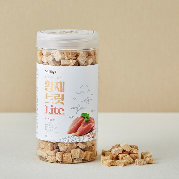 3개 묶음 황제트릿 라이트 동결건조 닭가슴살 110g 고양이 강아지 간식
