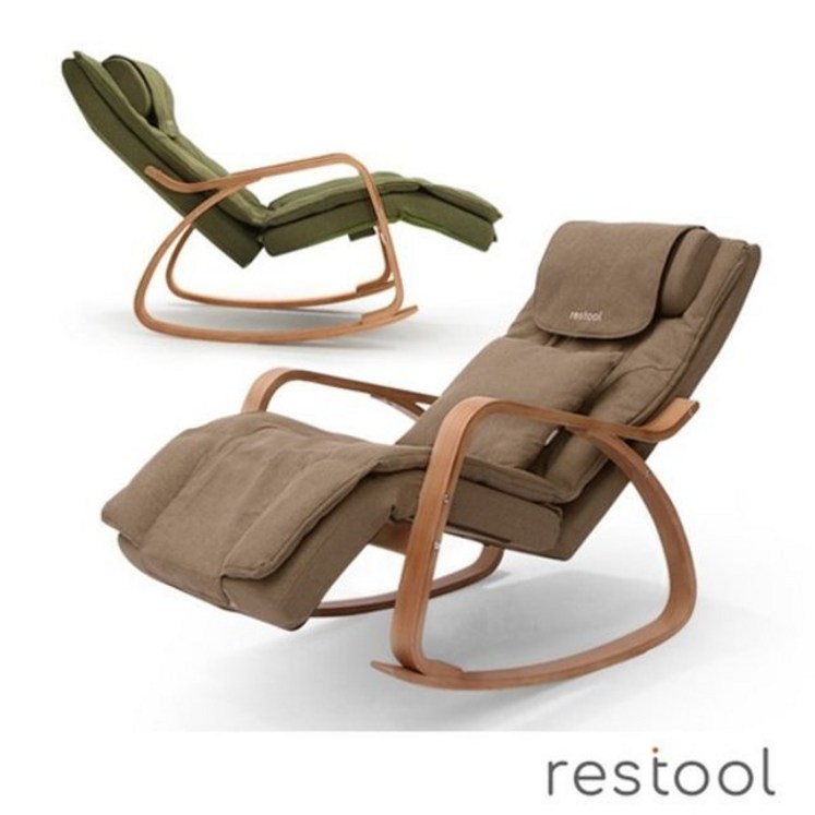 휴테크 레스툴 스윙마사지 체어, 모카브라운