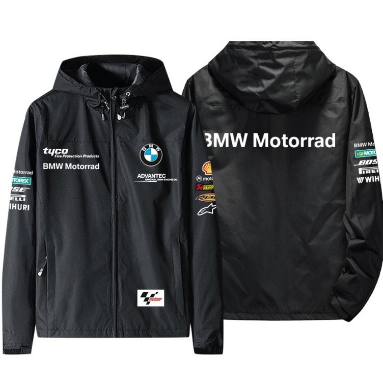 BMW 오토바이 바람막이 후드 자켓 라이더 바이크 점퍼