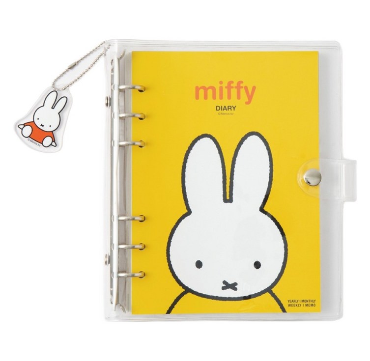 미피 6공 다이어리 A6, 옐로우, 1개