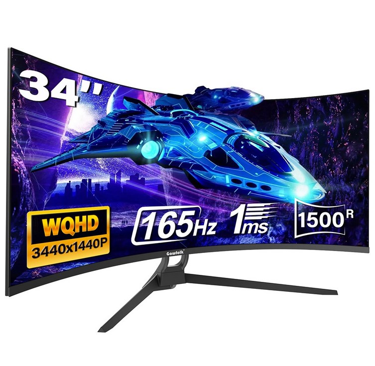 34인치 울트라 와이드 커브드 게이밍 모니터 1500R, 4k, UWQHD, 165hz, 219 와일드 커브드 모니터, Gawfolk 특가 할인중, 4K 165Hz 높이 조절 불가, 88cm 34인치 울트라 와이드 커브드 게이밍 모니터 1500R, 4k, UWQHD, 165hz, 219 와일드 커브드 모니터, Gawfolk 특가 할인중, 4K 165Hz 높이 조절 불가, 88cm