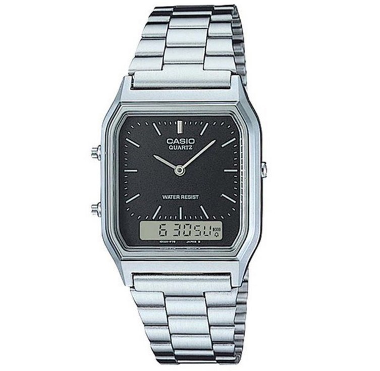 카시오 AQ230A1D 남성 패션 메탈 시계
