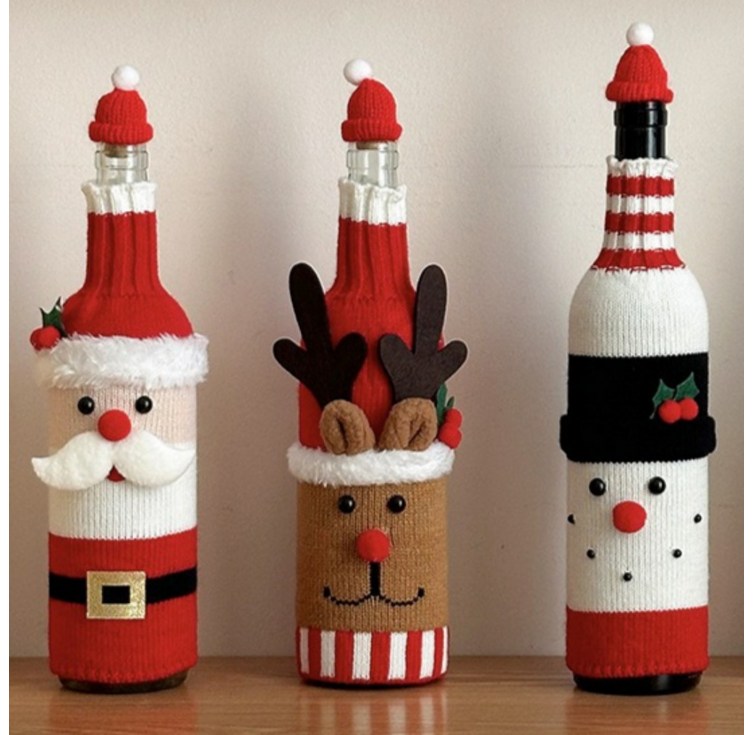 까사리꼬 크리스마스 와인커버 와인병장식