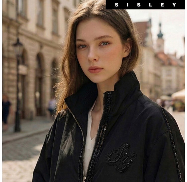 시슬리아쇼라26SS 시슬리 시그니처 비딩 브라이튼 윈드 자켓