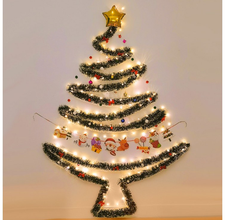 Hyades 크리스마스 DIY 벽트리 LED 전구 장식 세트