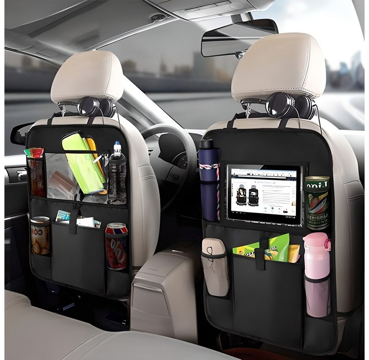 차량용 다용도 수납포켓 2개 세트 뒷자석 킥방지 차량정리 백시트