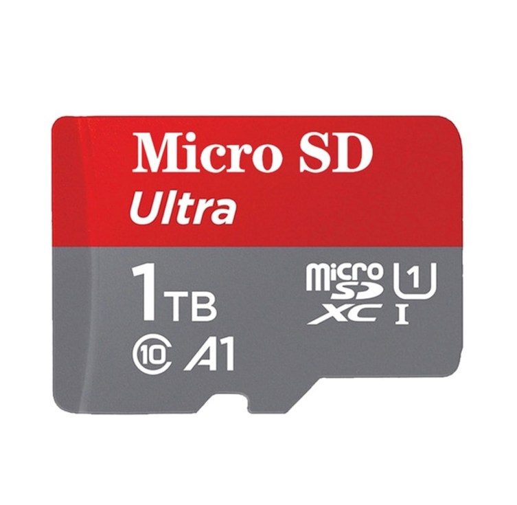아이폰 삼성 호환 어댑터 고속 마이크로 SD 카드 2TB 100 실제 용량  TF 플래시 메모리 1TB 전화컴퓨터, 01 빨간, 03 grey 1테라, 03 grey 1TB