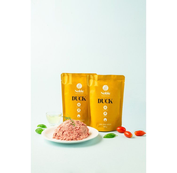 노블푸드 스탠다드 오리분쇄육, 500g, 20개