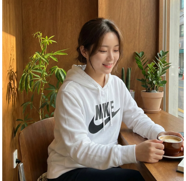 나이키 NIKE 기모 후드티 빅로고 후디 티셔츠 스포네틱