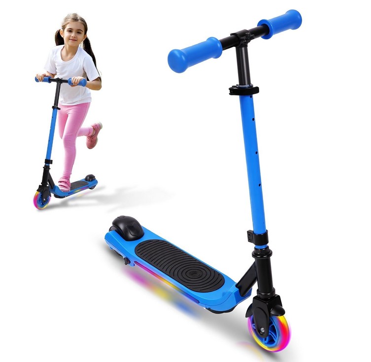 Ldyso 아동 전동 킥보드 LED탑재 3단계 높이조절 6세이상