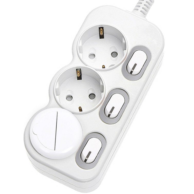 에코파워탭 LED 개별 절전 멀티탭 3구 EPML203, 2m, 1개