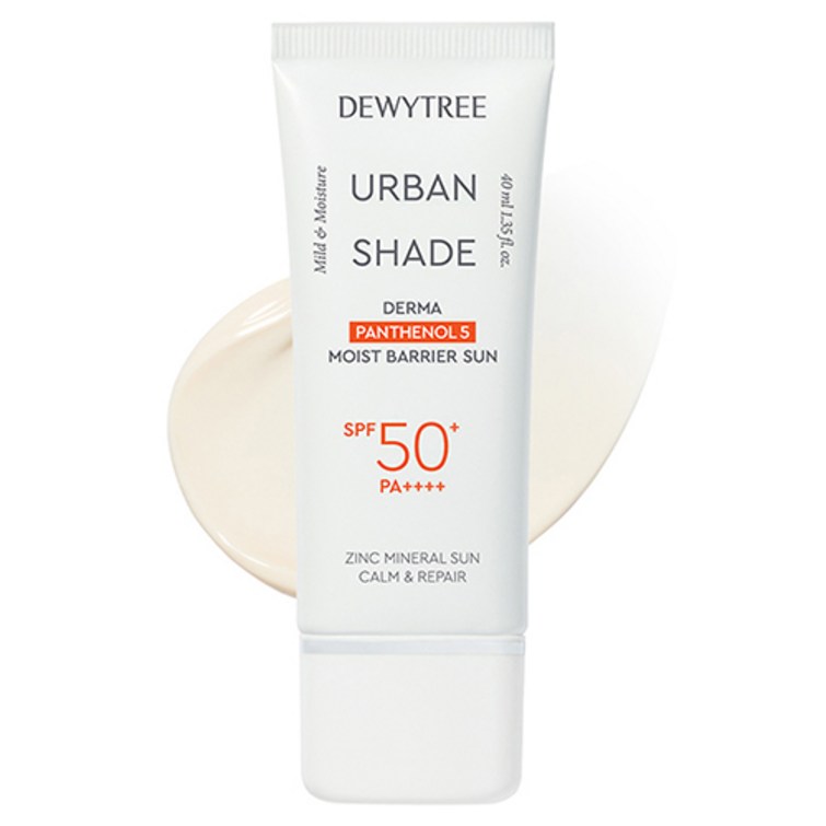 듀이트리 어반 쉐이드 더마 판테놀 5 수분 장벽 선크림 SPF50 PA, 1개, 40ml