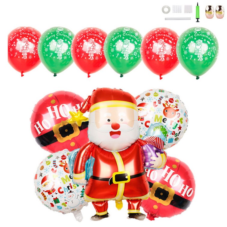 미니띠네 크리스마스 산타 알루미늄 벌룬 홈파티 세트